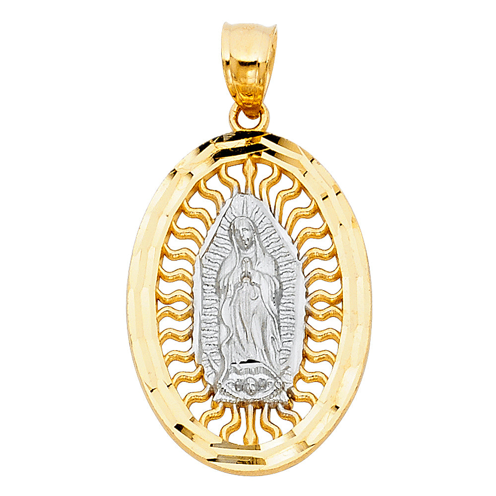14K Yellow Gold Religious Pendant - PT1102