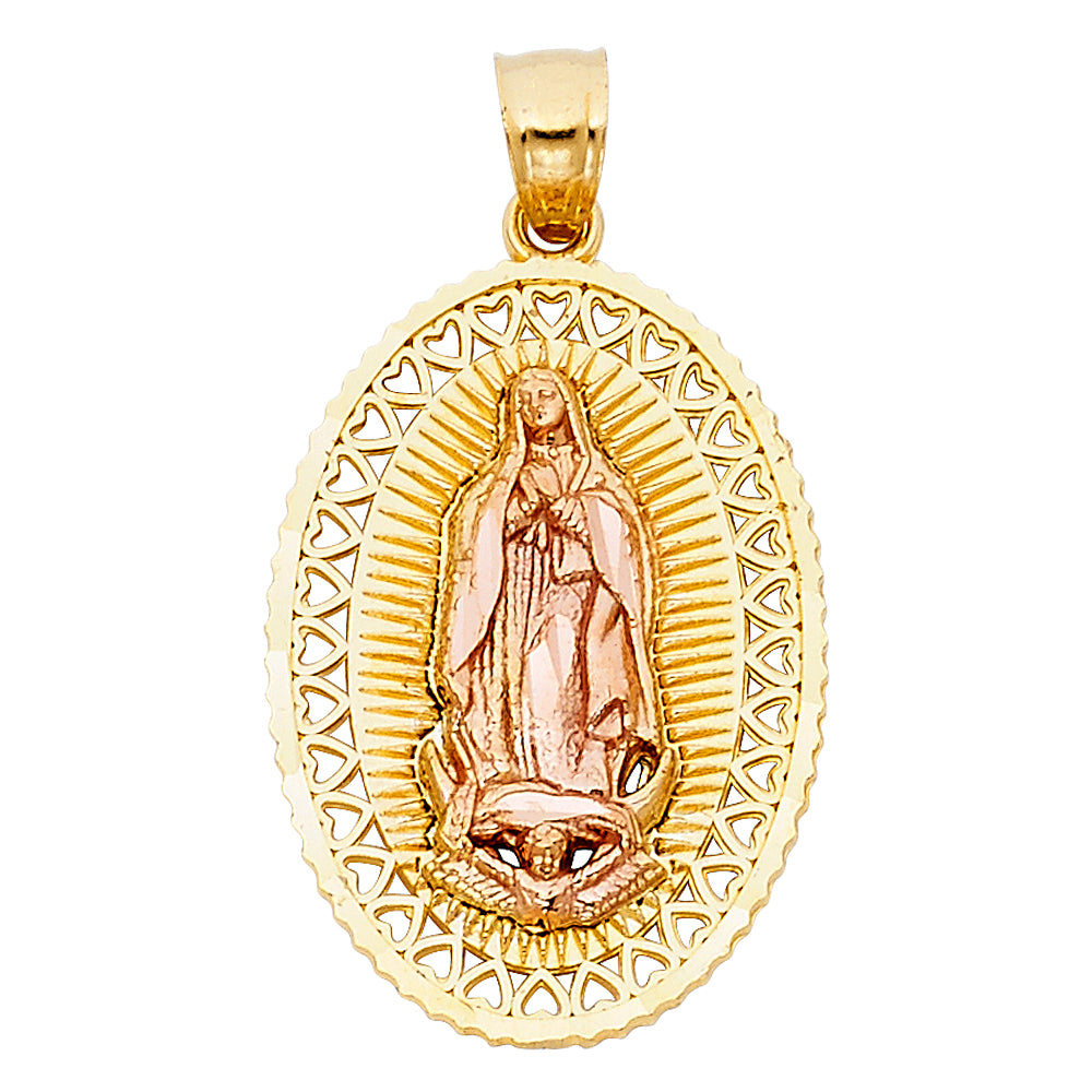 14K Yellow Gold Religious Pendant - PT1105