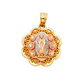 14K Yellow Gold Religious Pendant - PT1107