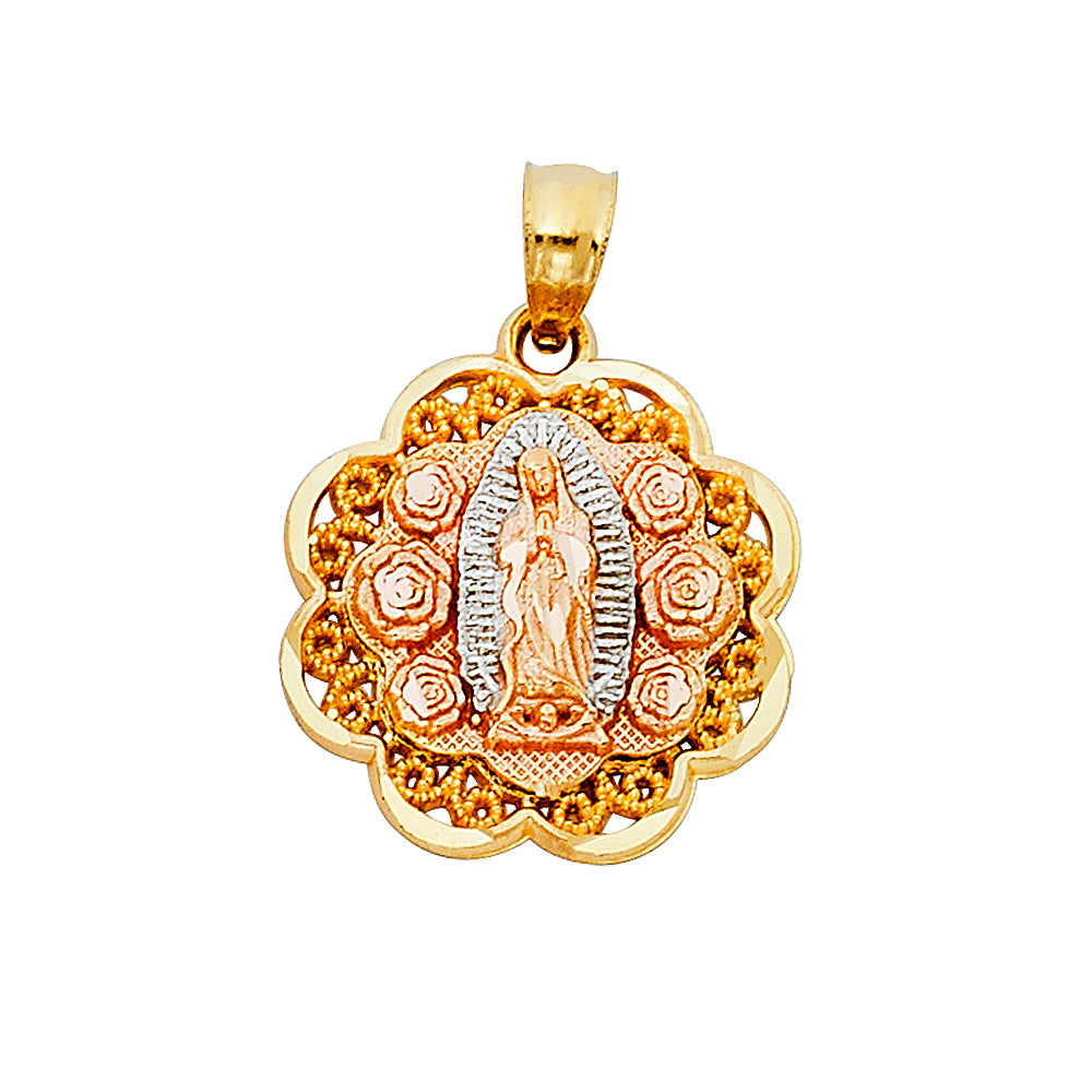 14K Yellow Gold Religious Pendant - PT1107