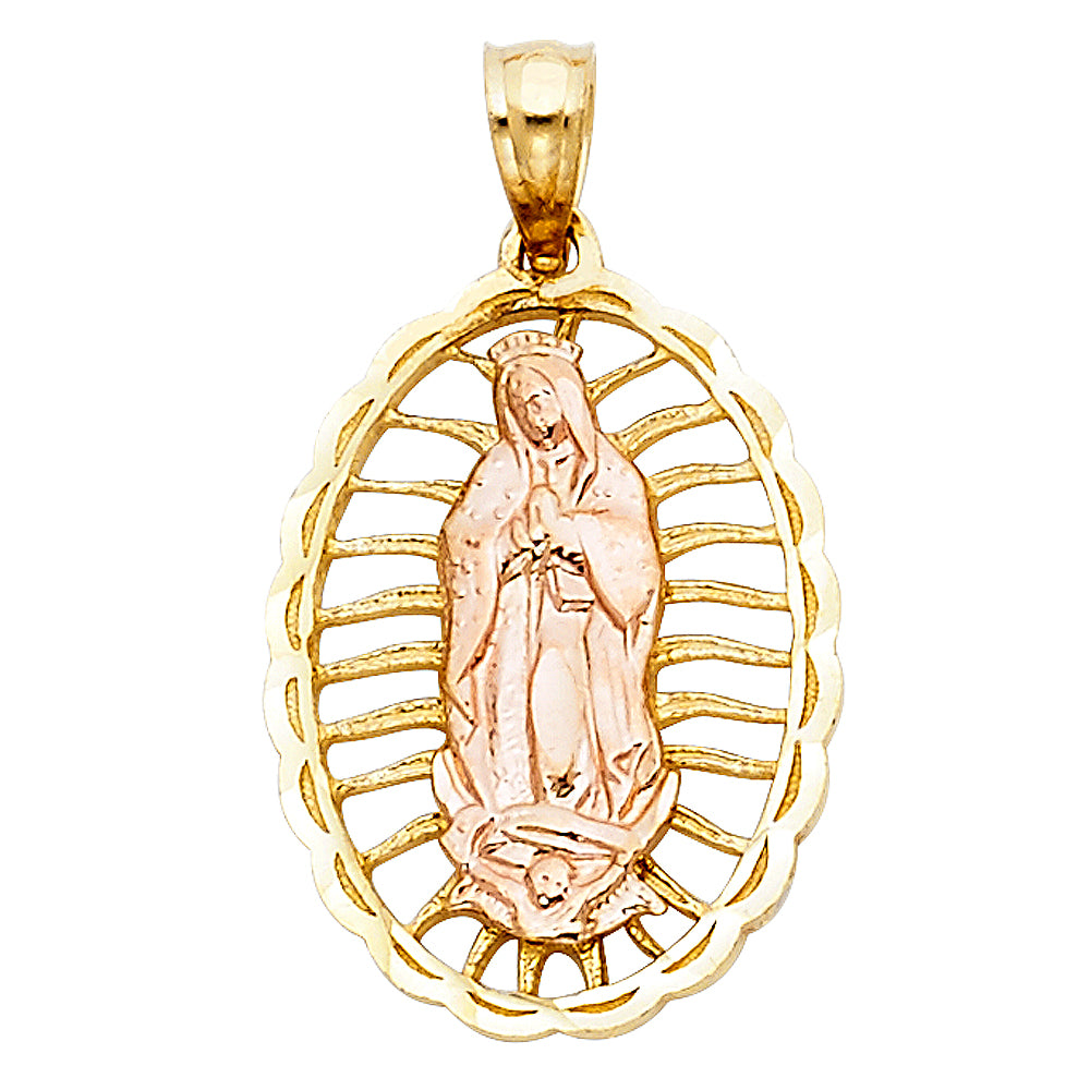 14K Yellow Gold Religious Pendant - PT1109