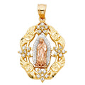 14K Yellow Gold Religious Pendant - PT1110