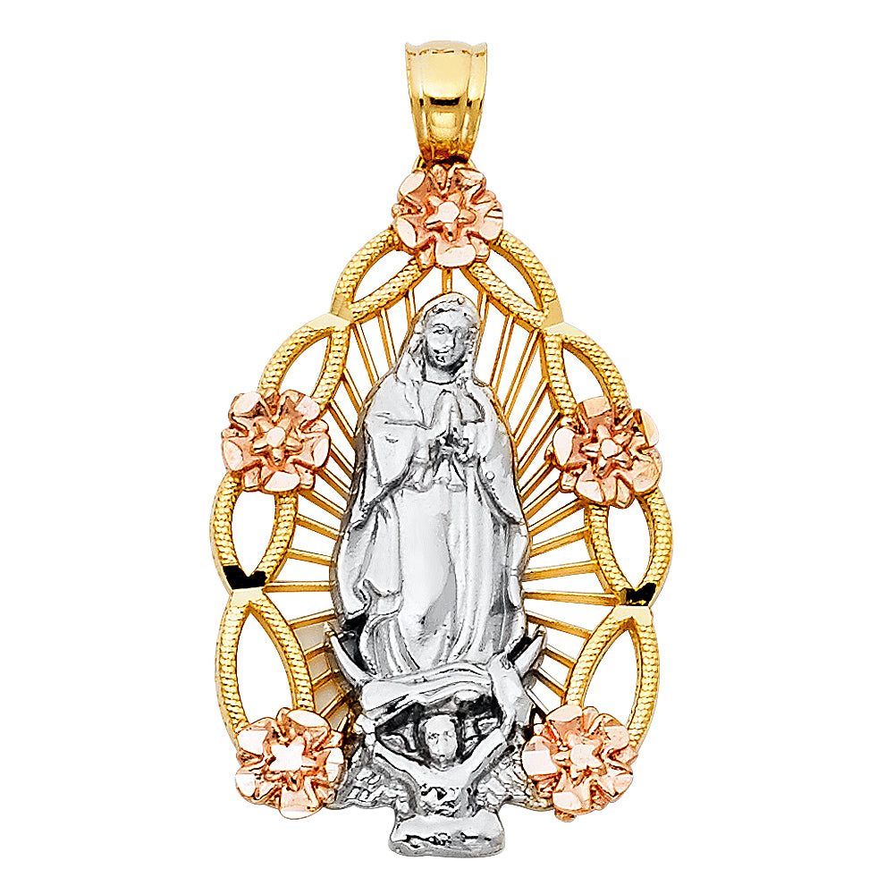 14K Yellow Gold Religious Pendant - PT1111