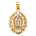 14K Yellow Gold Religious Pendant - PT1114