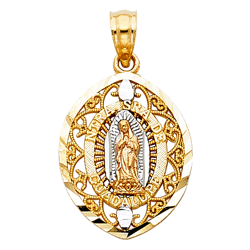 14K Yellow Gold Religious Pendant - PT1114