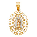 14K Yellow Gold Religious Pendant - PT1115