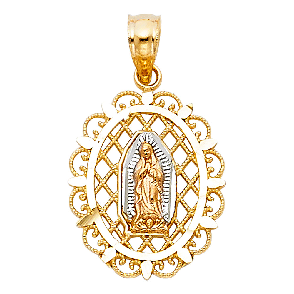 14K Yellow Gold Religious Pendant - PT1115