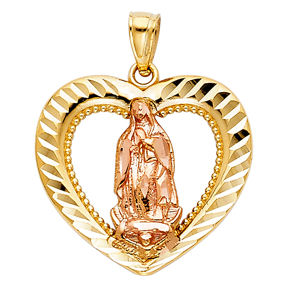 14K Yellow Gold Religious Pendant - PT1126