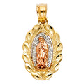 14K Yellow Gold Religious Pendant - PT1128