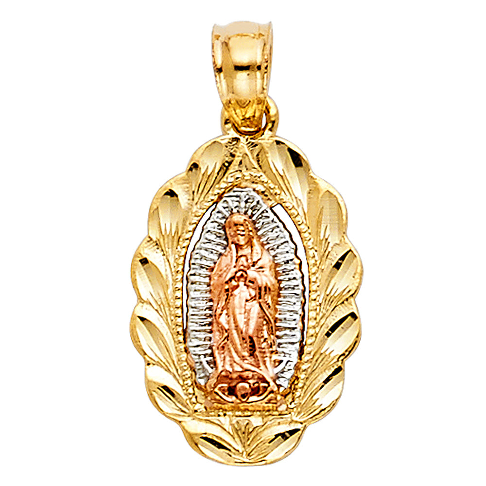 14K Yellow Gold Religious Pendant - PT1128