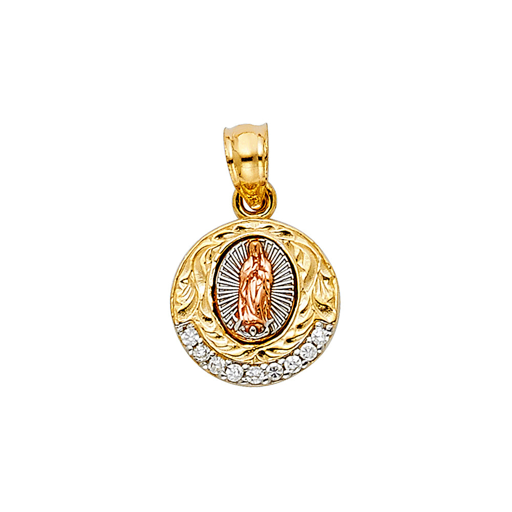 14K Yellow Gold Religious Pendant - PT1132