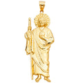 14K Yellow Gold Religious Pendant - PT1134