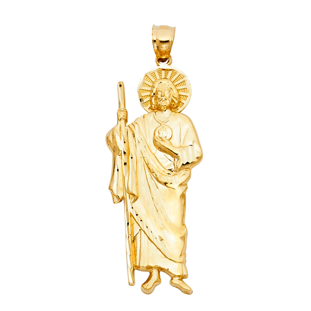 14K Yellow Gold Religious Pendant - PT1135