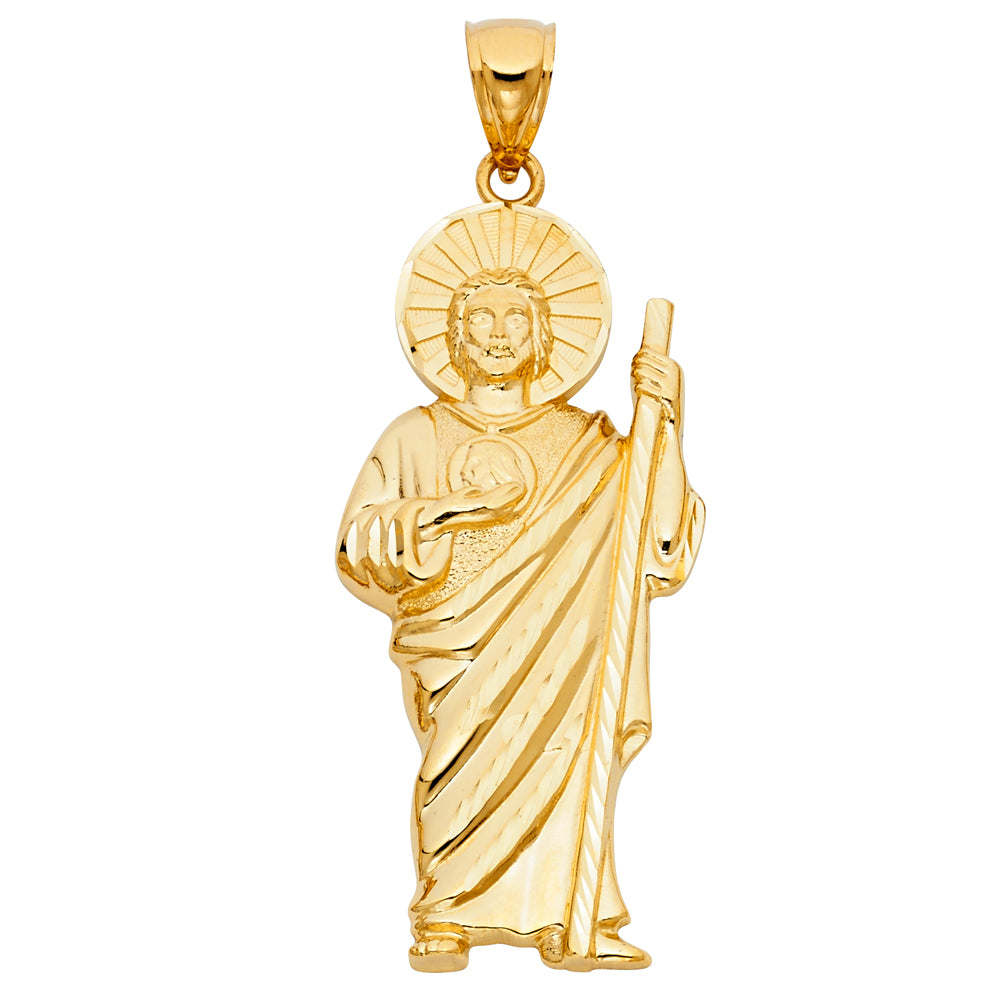 14K Yellow Gold Religious Pendant - PT1136