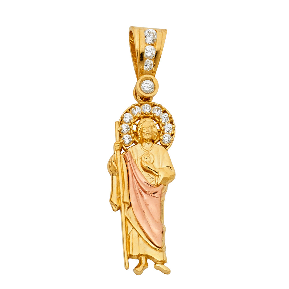 14K Yellow Gold Religious Pendant - PT1140