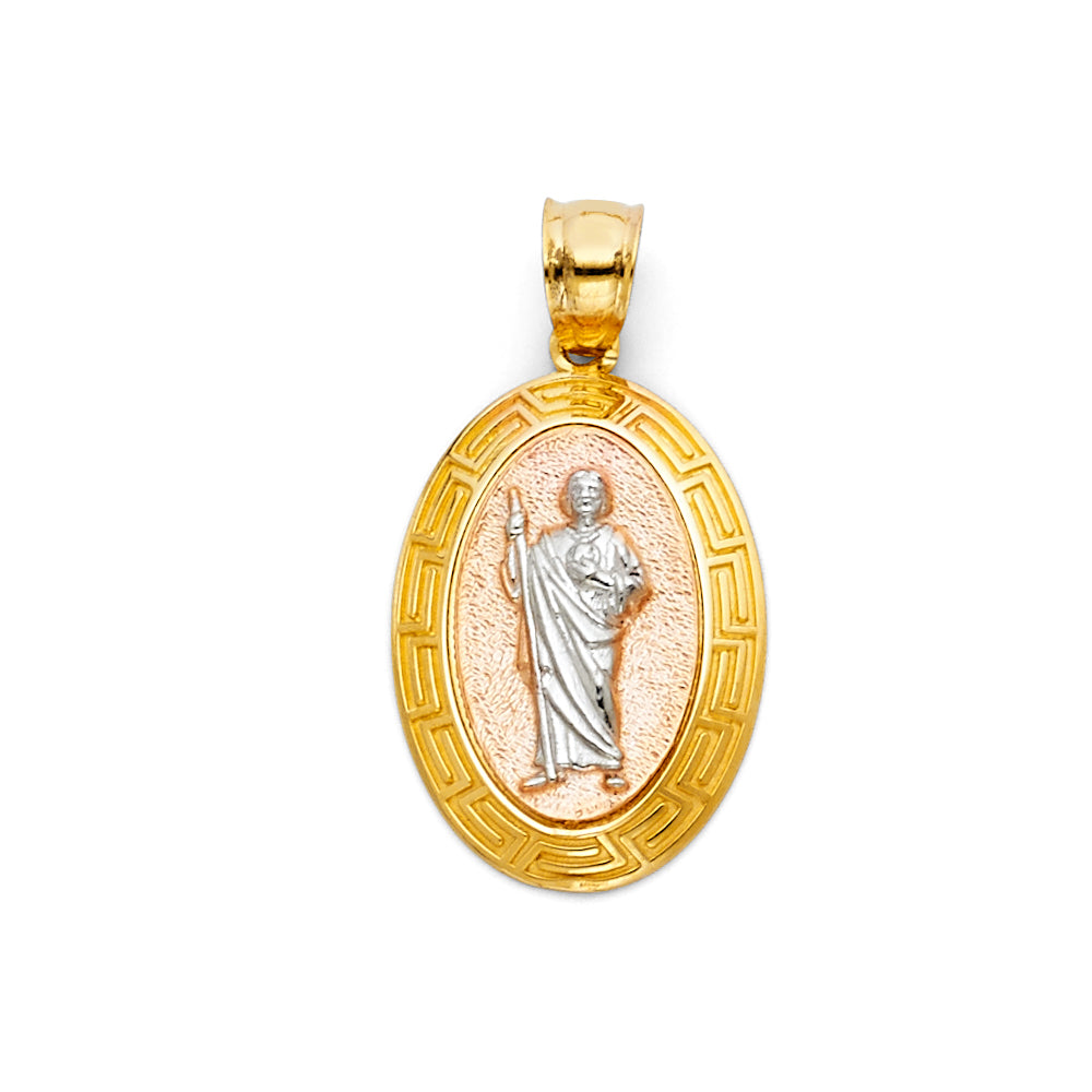 14K Yellow Gold Religious Pendant - PT1141