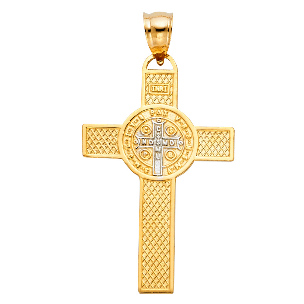 14K Yellow Gold Religious Pendant - PT1147