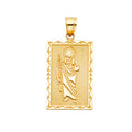 14K Yellow Gold Religious Pendant - PT1149