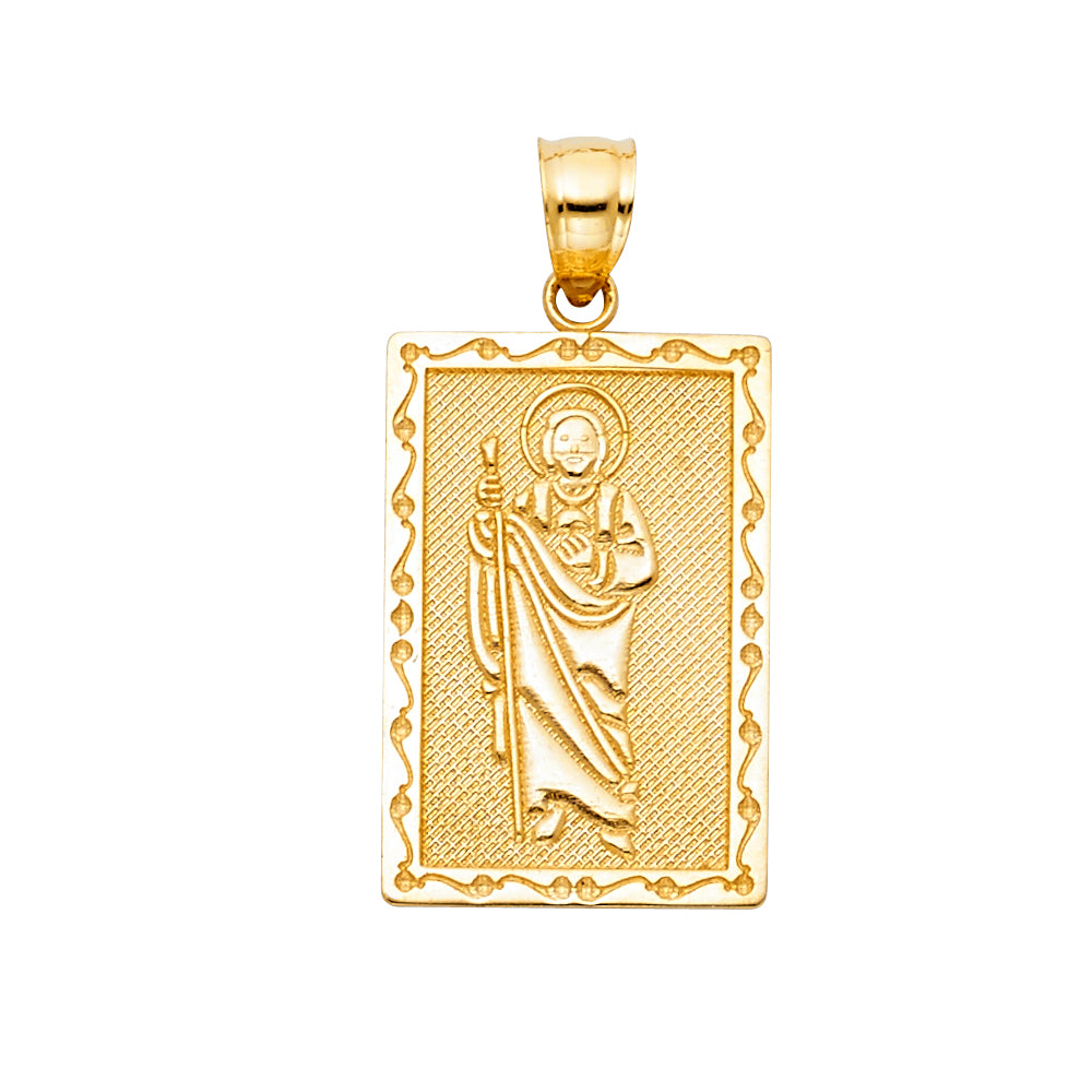 14K Yellow Gold Religious Pendant - PT1149