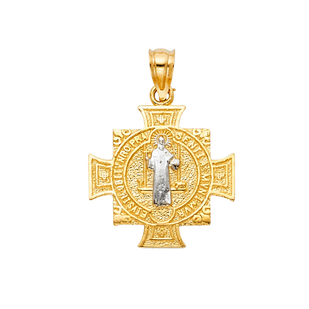 14K Yellow Gold Religious Pendant - PT1153