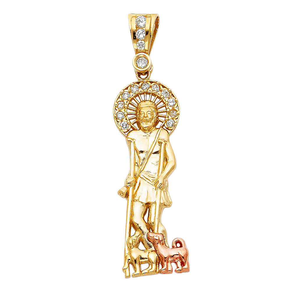14K Yellow Gold Religious Pendant - PT1161