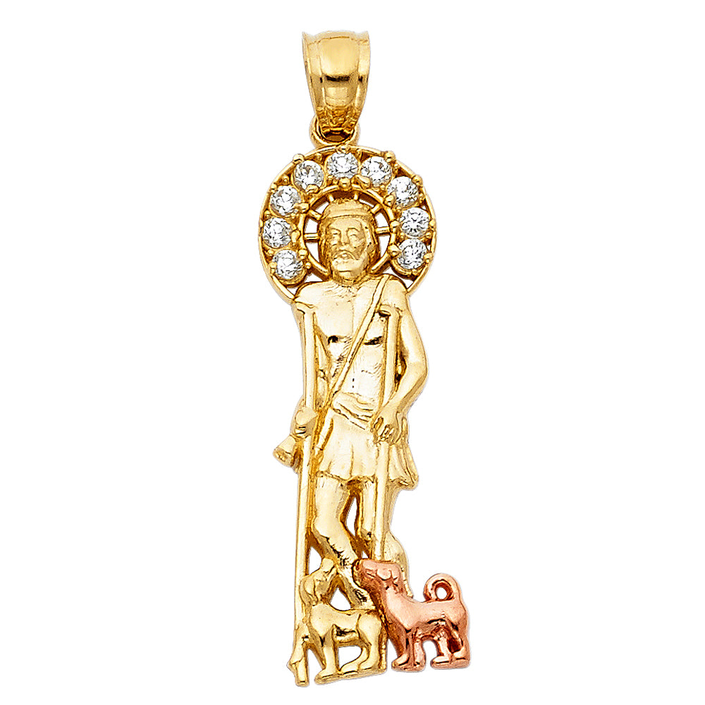 14K Yellow Gold Religious Pendant - PT1162