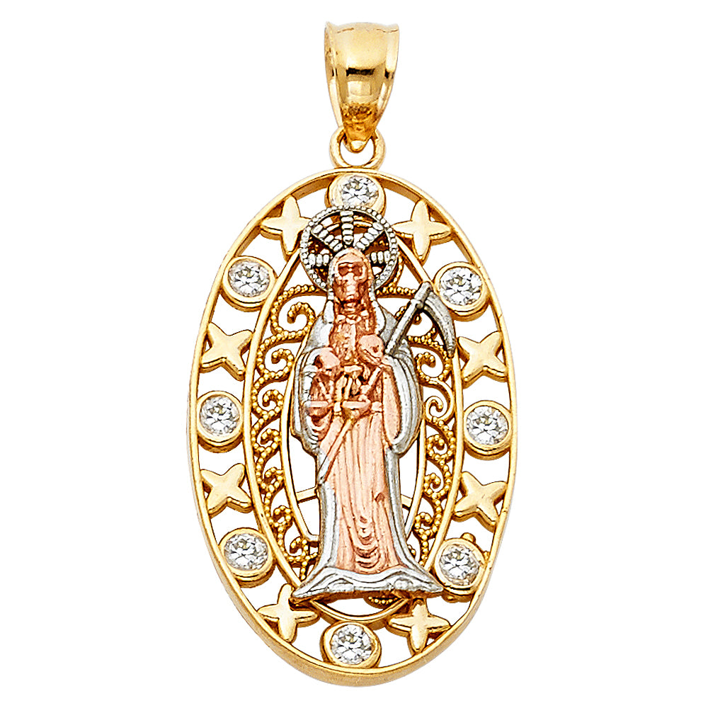 14K Yellow Gold Religious Pendant - PT1163