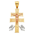 14K Yellow Gold Religious Pendant - PT1165
