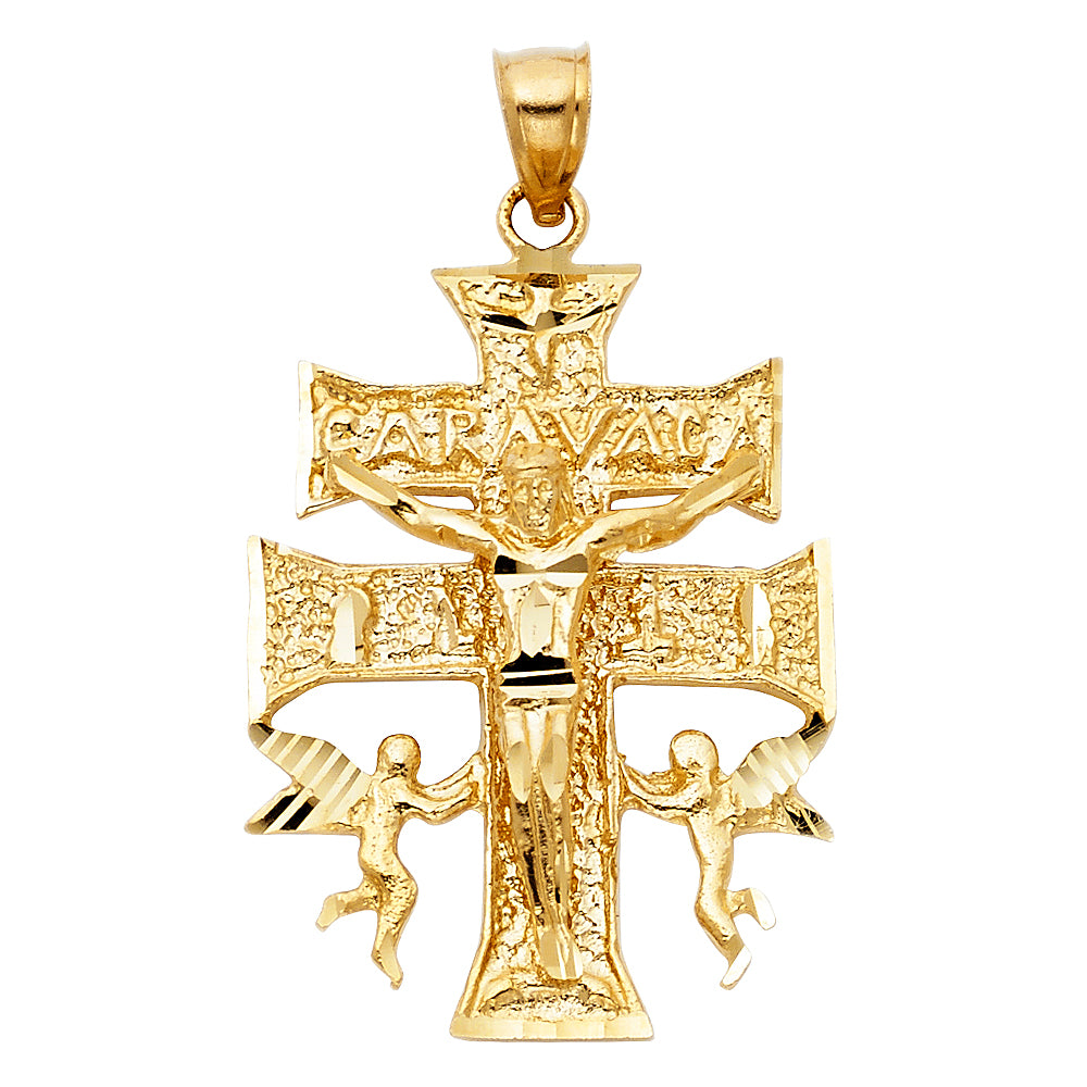 14K Yellow Gold Religious Pendant - PT1169