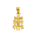 14K Yellow Gold Religious Pendant - PT1171