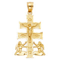 14K Yellow Gold Religious Pendant - PT1173