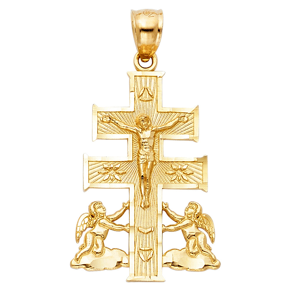 14K Yellow Gold Religious Pendant - PT1173