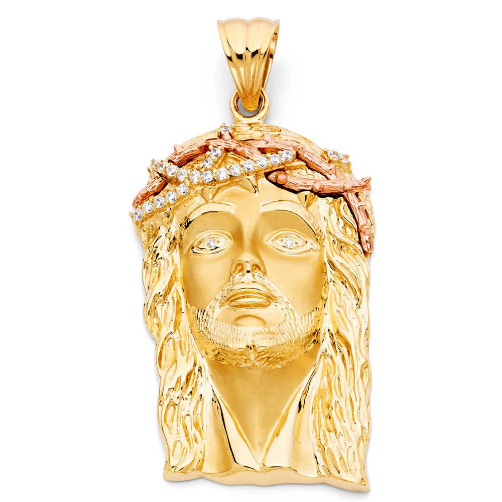 14K Yellow Gold Religious Pendant - PT1174