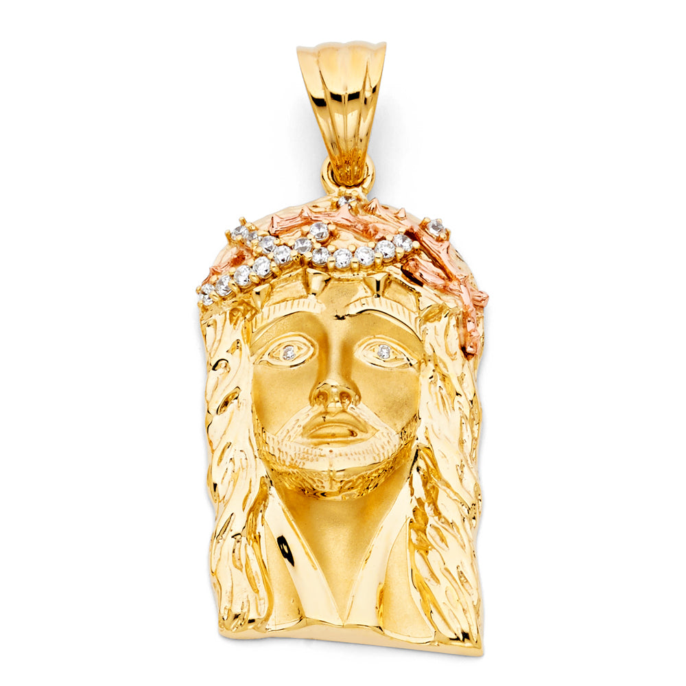 14K Yellow Gold Religious Pendant - PT1175
