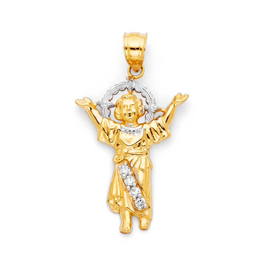 14K Yellow Gold Religious Pendant - PT1192