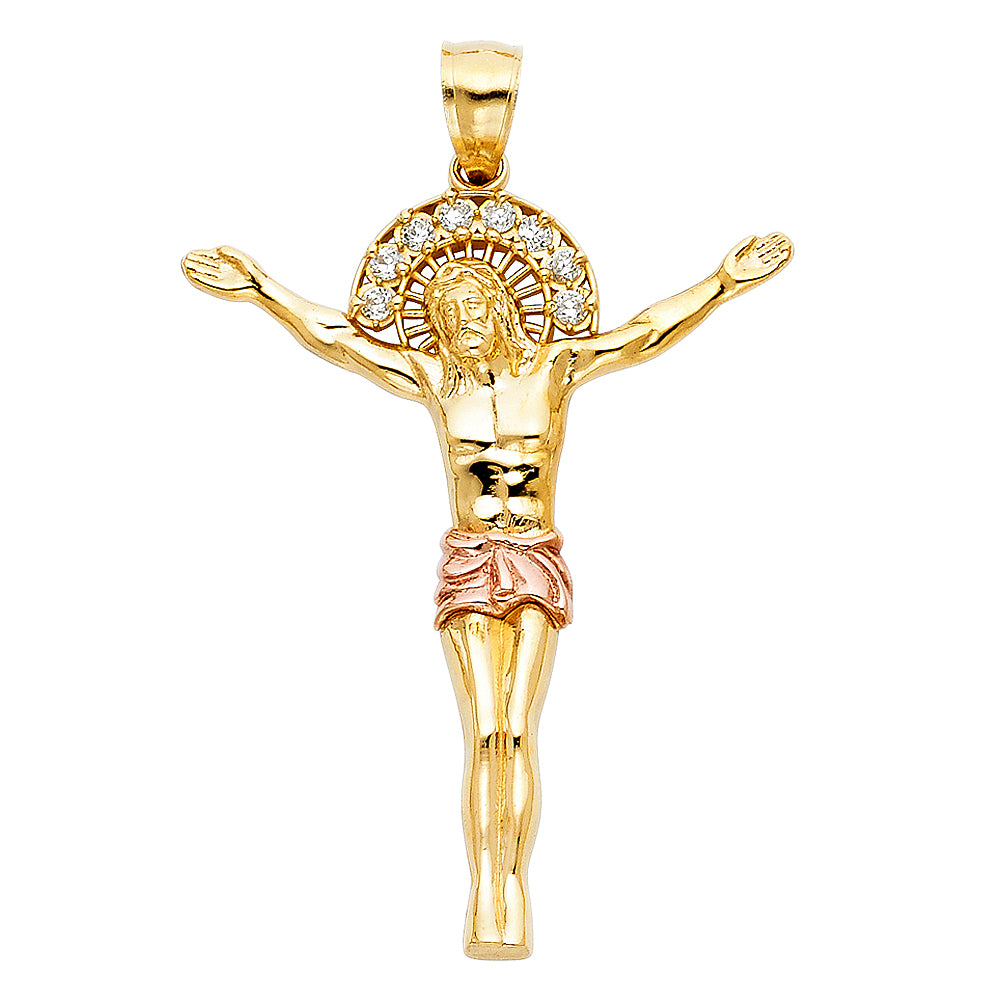 14K Yellow Gold Religious Pendant - PT1198