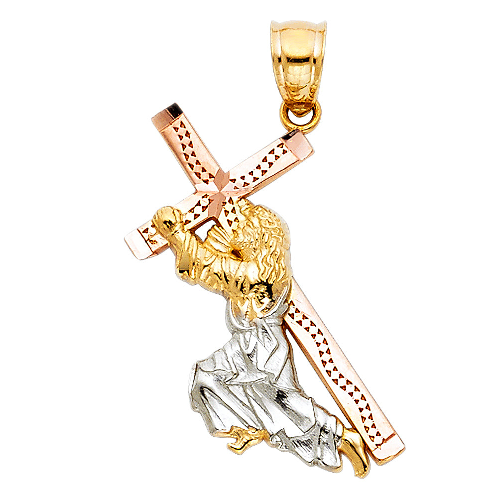 14K Yellow Gold Religious Pendant - PT1204
