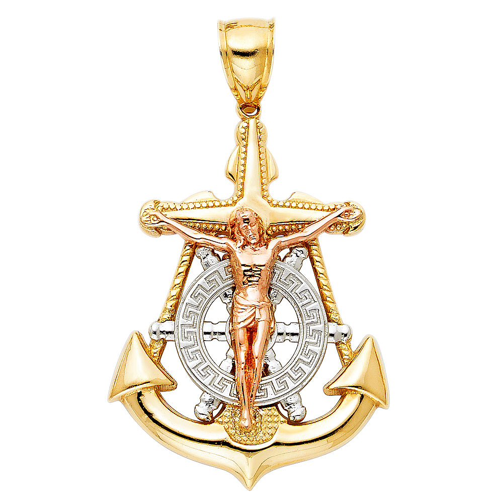 14K Yellow Gold Religious Pendant - PT1207