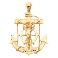 14K Yellow Gold Religious Pendant - PT1220