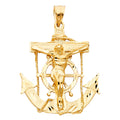14K Yellow Gold Religious Pendant - PT1222