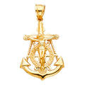14K Yellow Gold Religious Pendant - PT1229