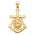 14K Yellow Gold Religious Pendant - PT1230