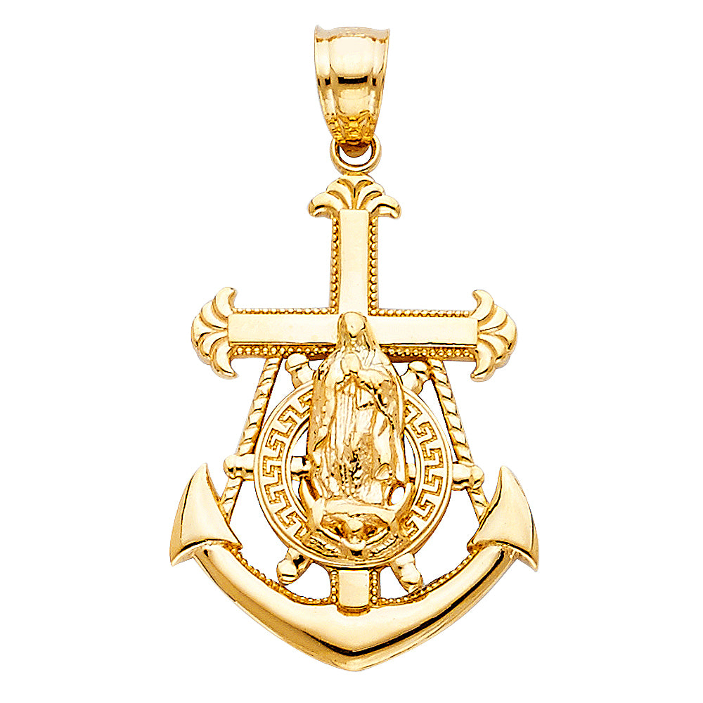 14K Yellow Gold Religious Pendant - PT1230