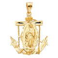 14K Yellow Gold Religious Pendant - PT1232