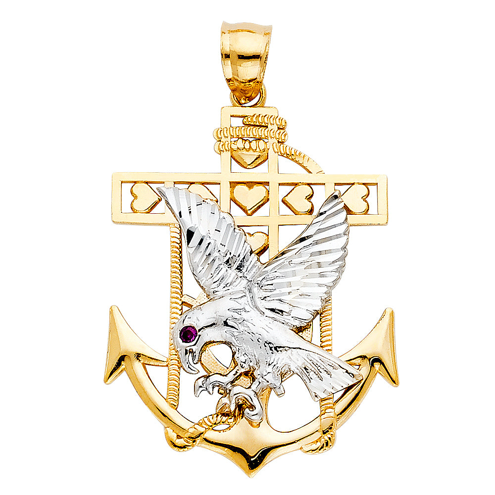 14K Yellow Gold Religious Pendant - PT1233