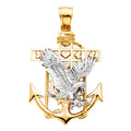 14K Yellow Gold Religious Pendant - PT1234