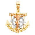 14K Yellow Gold Religious Pendant - PT1237
