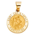 14K Yellow Gold Religious Pendant - PT1241