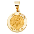 14K Yellow Gold Religious Pendant - PT1243