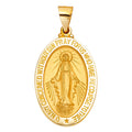 14K Yellow Gold Religious Pendant - PT1252